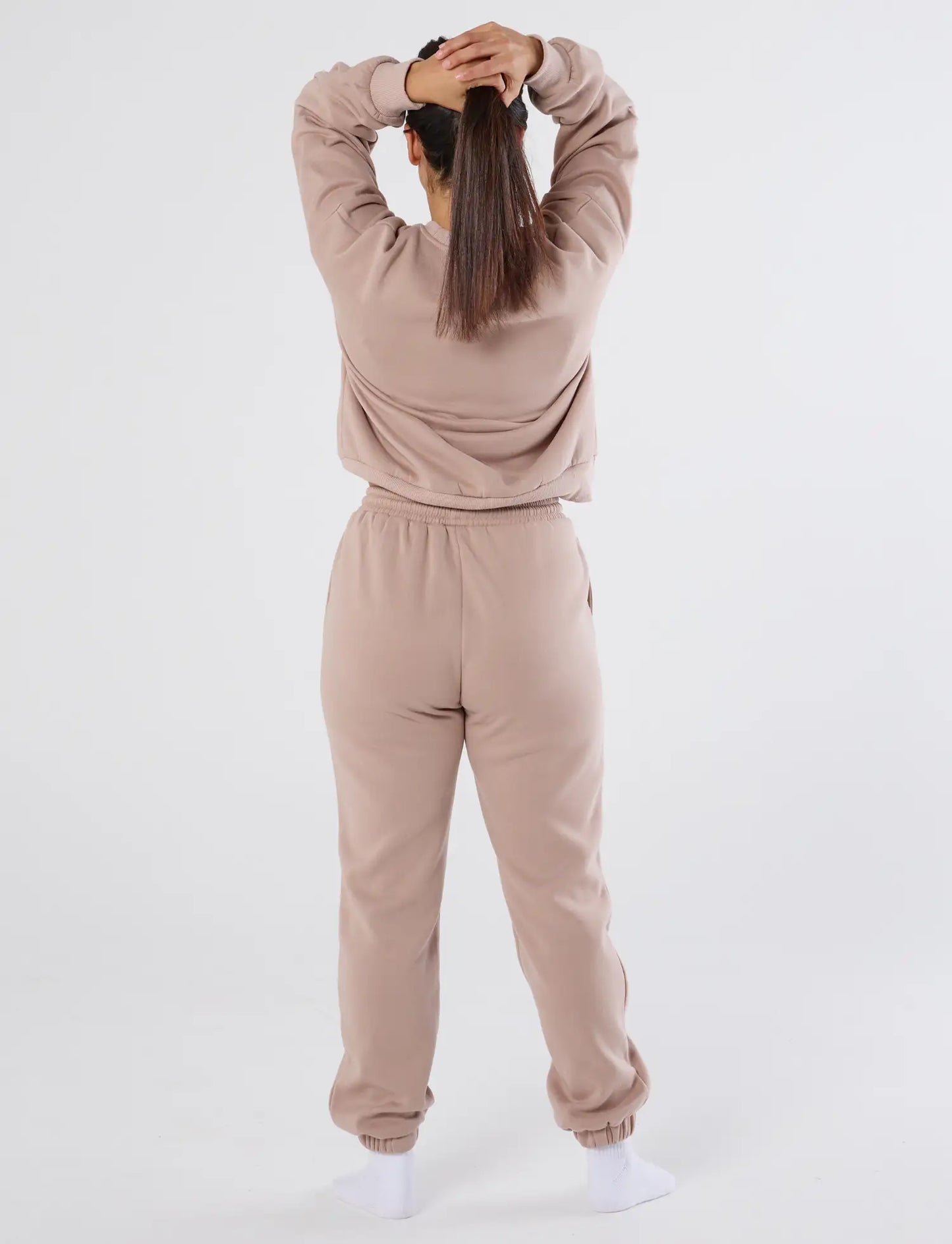 zleek cozychic sweat shirt dusky pink