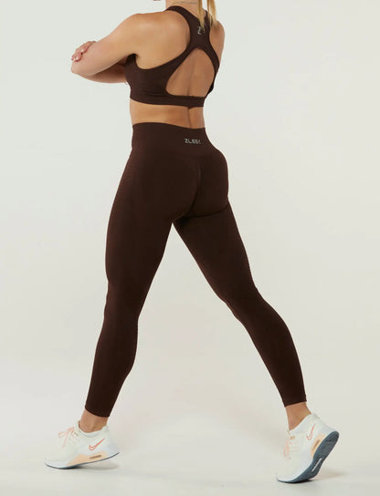 Zleek Contour Fit Legging Choco Brown