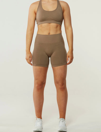 Zleek Contour Fit Shorts Stone Beige