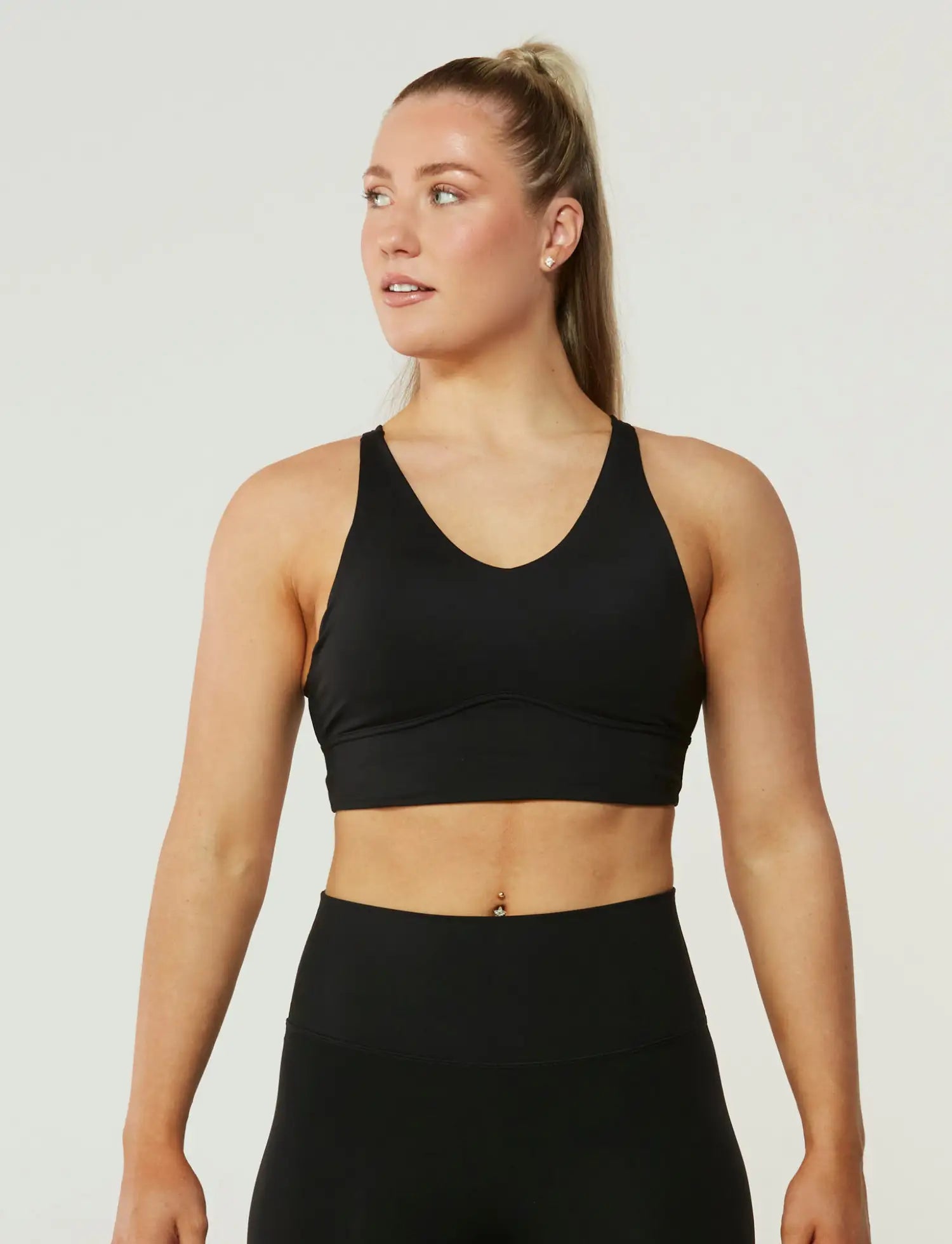 Zleek Contour Flex Sports Bra Black