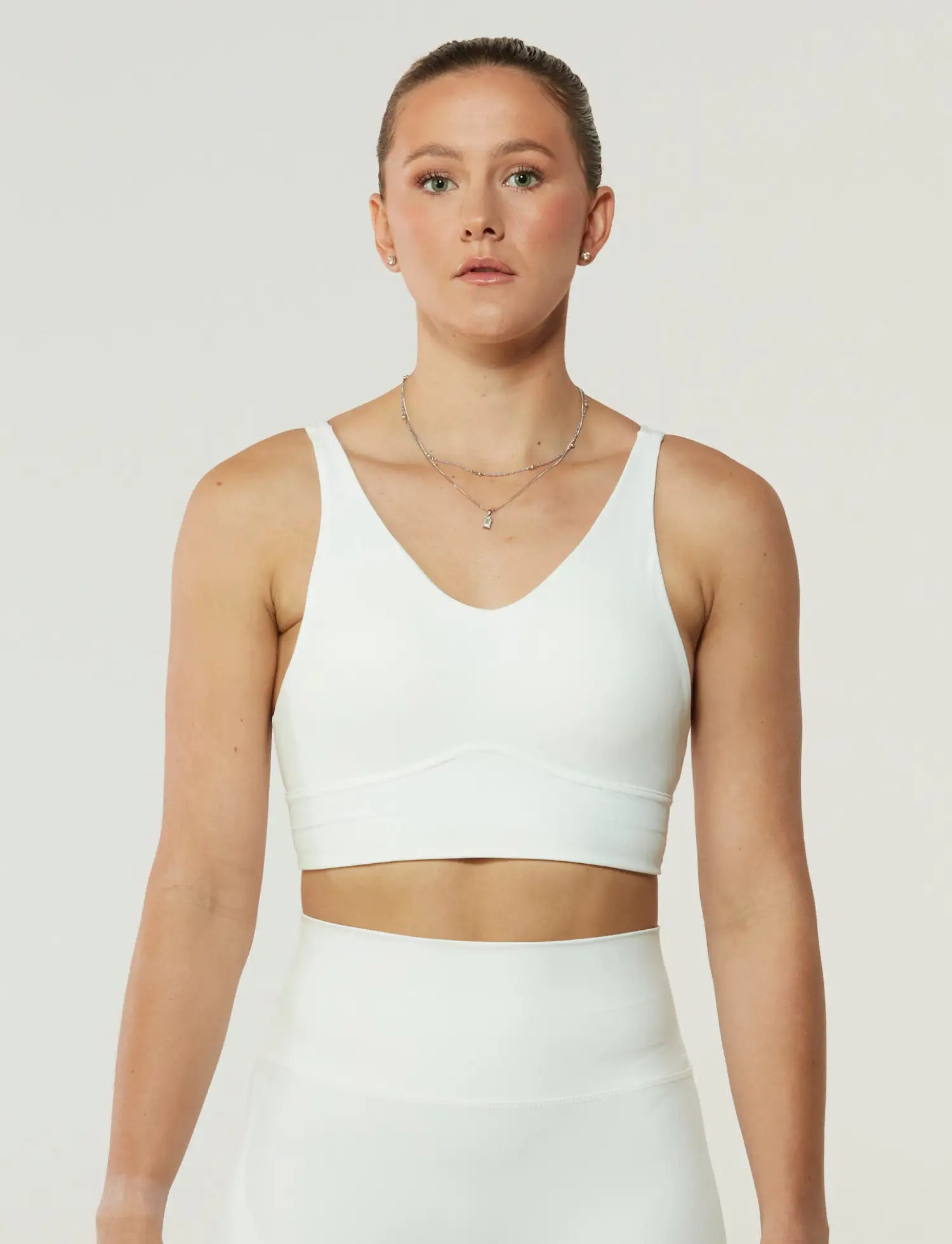 Zleek Contour Flex Sports Bra White