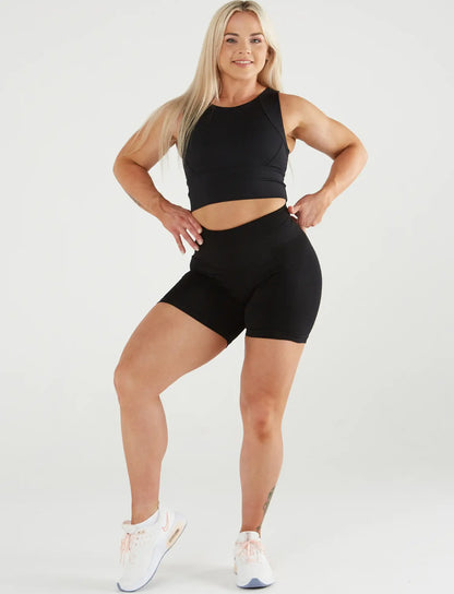 zleek flashy pro scrunch short black