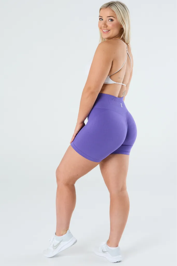 zleek flashy pro scrunch short violet