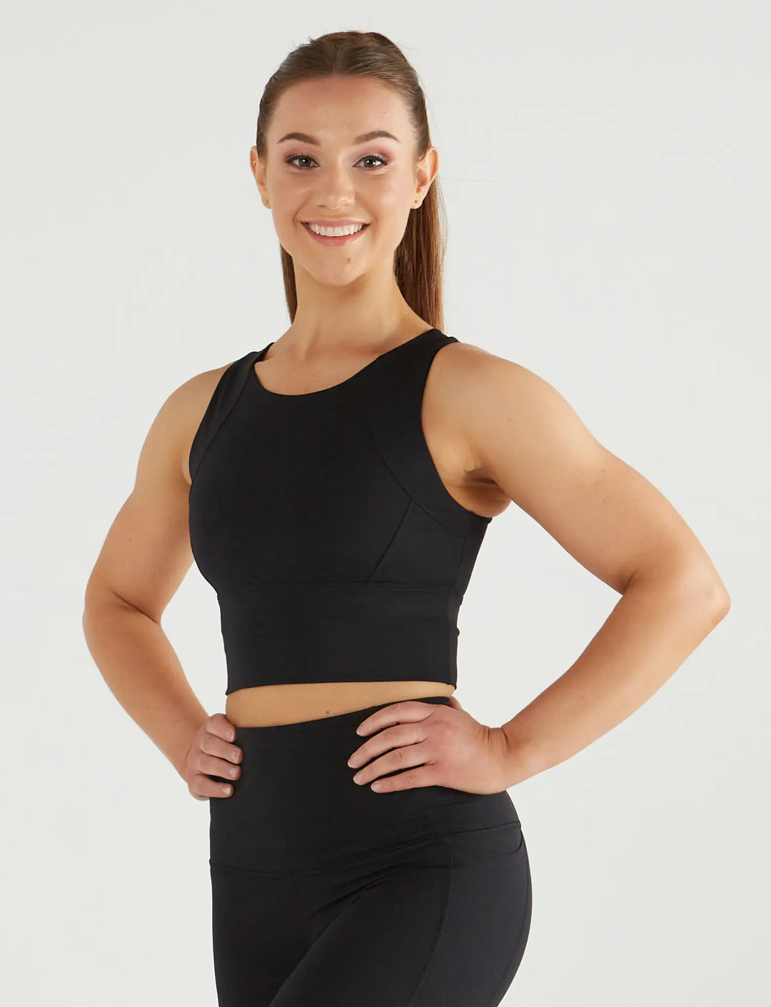 Zleek Hellizer Crop Top Black