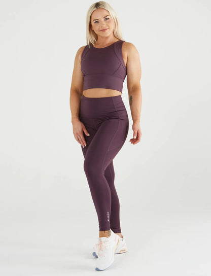 Zleek Hellizer Crop Top Purple