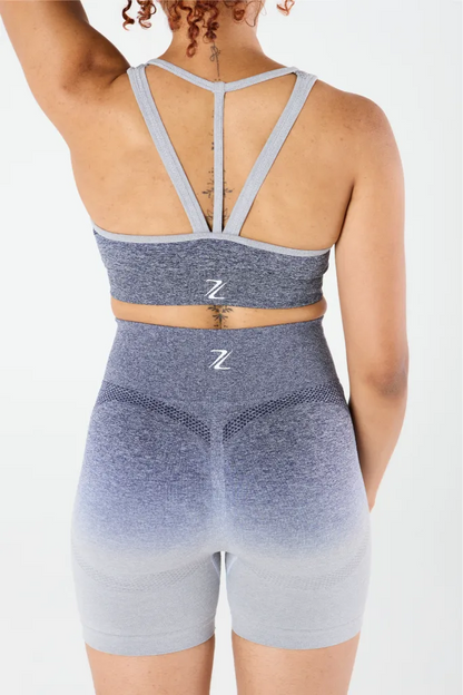 zleek ombre sport bra grey