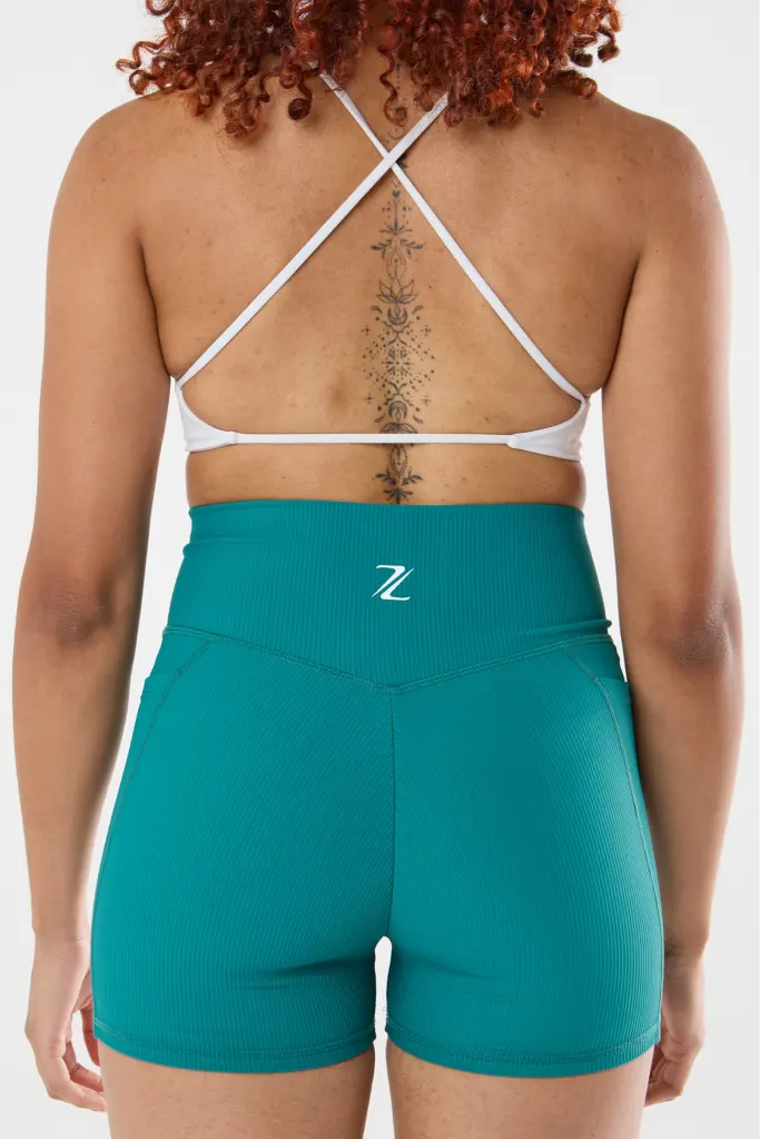 zleek premium cross over lounge short green