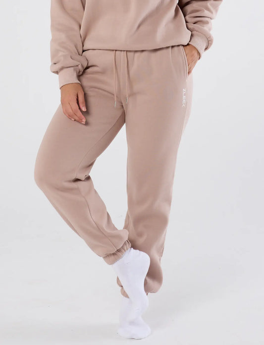 zleek cozychic joggers dusky pink