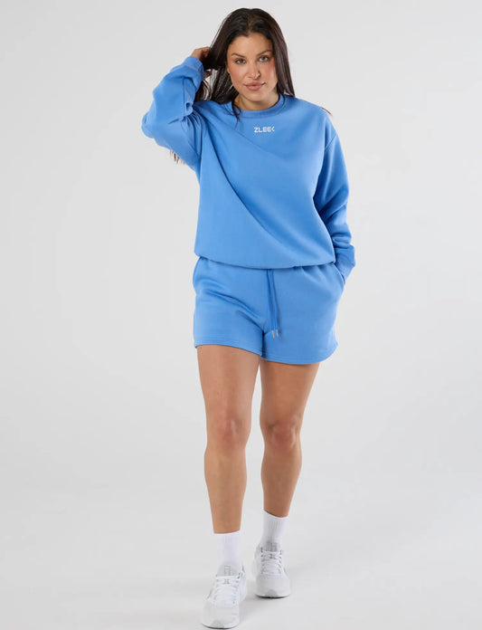 zleek cozychic sweat set blue