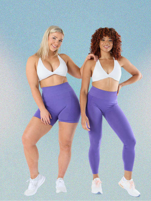 Lilac Seamless Yoga Set Workout Set Active Wear Leggings Set High Waist  Leggings Fitness -  Canada